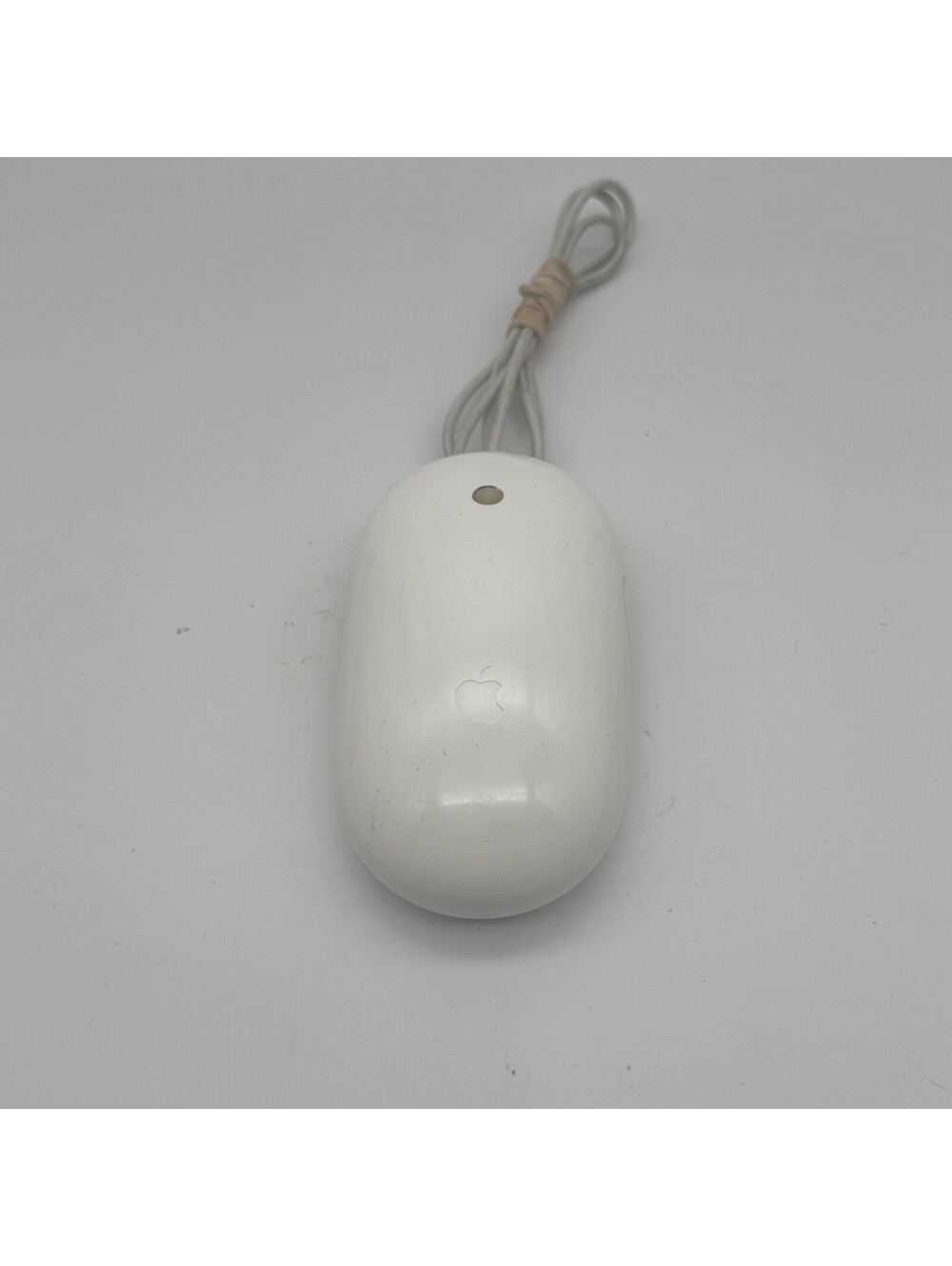 Apple Mighty Mouse A1152 Wired USB Optical Mouse White Tested Working Mac PC‎